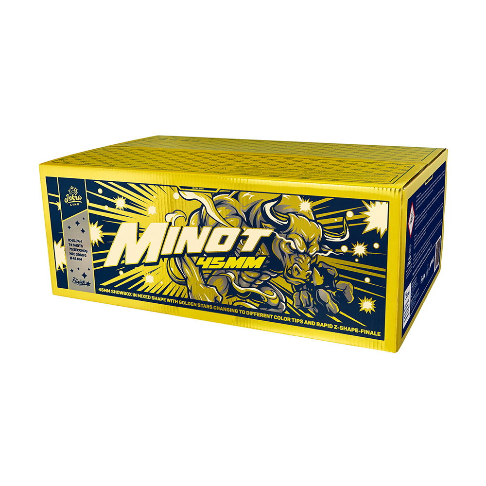 Iskra Line Minot, 74 Schuss Mega-Showbox, Kaliber 45mm, F3