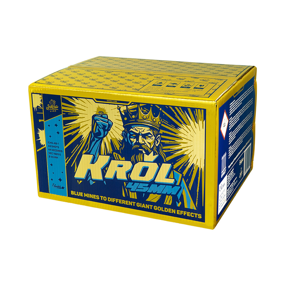 Iskra Line Krol, 48 Schuss Mega Verbundfeuerwerk 45mm, F3 