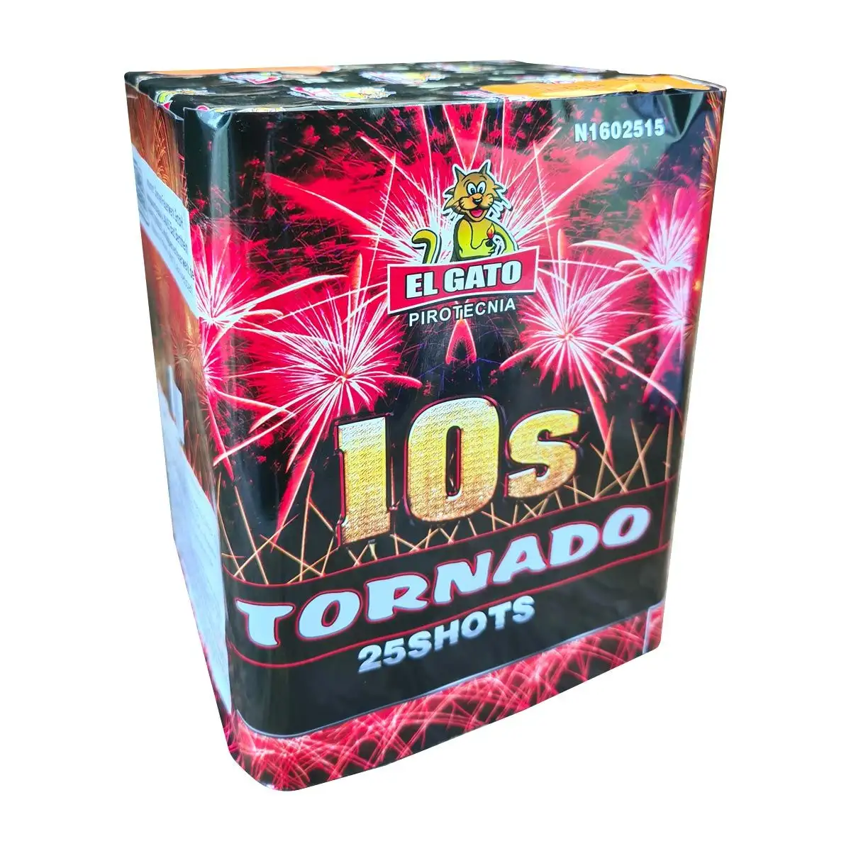 El Gato Tornado 10s, 25 Schuss Salutbatterie, 30mm F3