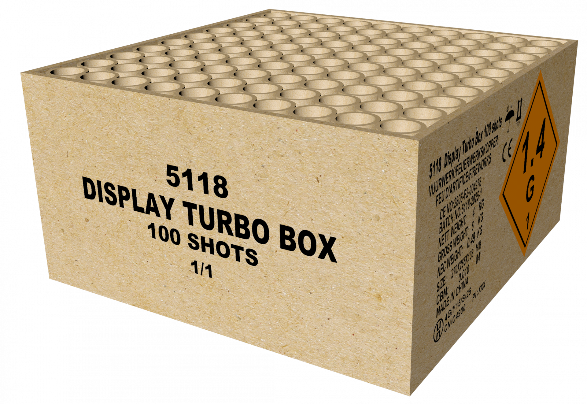 Magnum 100 Schuss Turbo Display Box im Kaliber 20mm, F2
