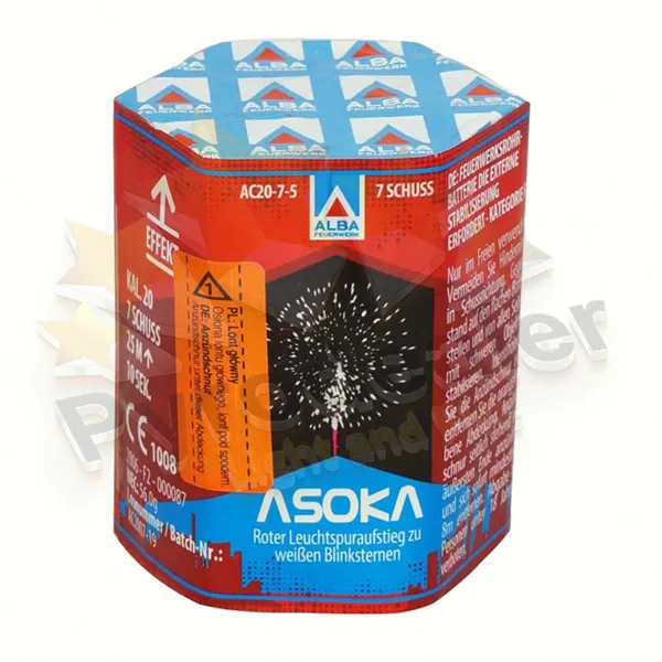 Funke / Alba - Asoka, 7 Schuss Feuerwerk-Batterie