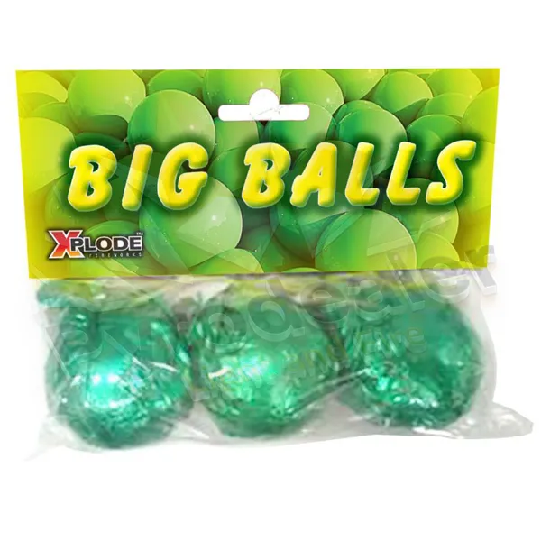 Xplode Big Balls - 3er Pack Crackling-Feuerwerk