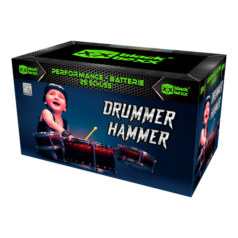 Blackboxx Drummer Hammer, 25 Schuss Feuerwerksbatterie F2