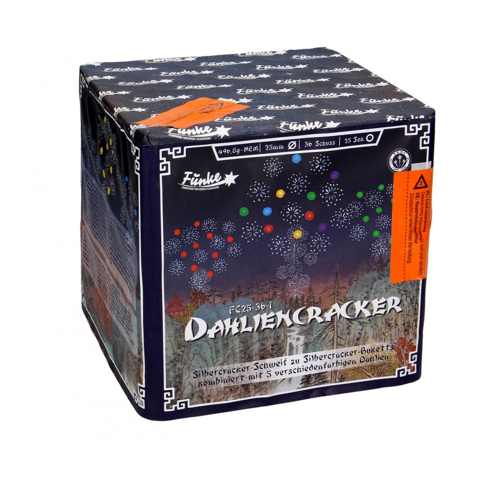 Funke Dahliencracker, 36 Schuss Feuerwerks-Batterie F2