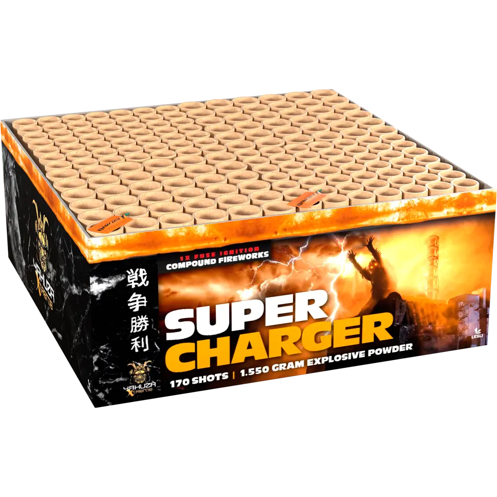 Lesli Super Charger, 170 Schuss Verbund-Feuerwerk F2