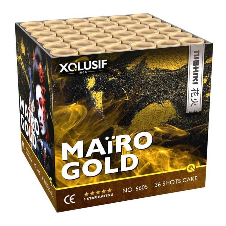 XQLUSIV-Lesli Mairo Gold, 36 Schuss Gold-Batterie F2, 25mm