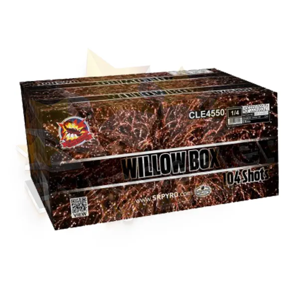  SRPYRO Willow Box 104 Shots, 2kg NEM Megafeuerwerk