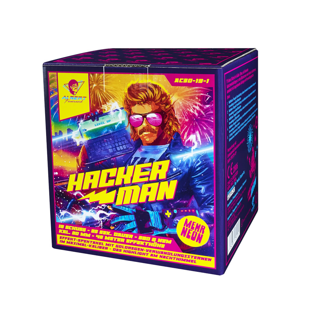 Albert (Funke) Hacker Man, 19 Schuss Feuerwerksbatterie, F2