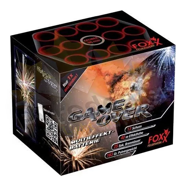 FOXX Game Over, 13 Schuss Feuerwerk-Batterie