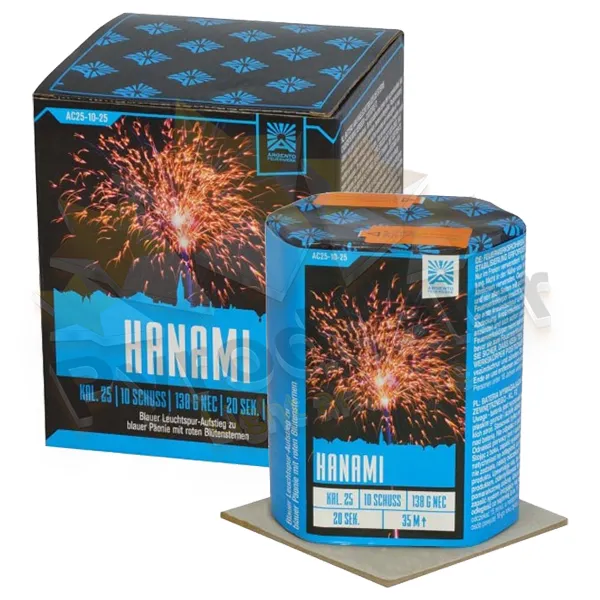 Argento Hanami, 10 Schuss Feuerwerk-Batterie