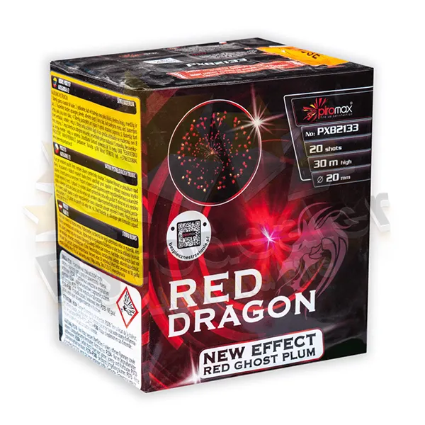 Piromax PXB2133 Red Dragon, 20 Schuss Feuerwerk-Batterie