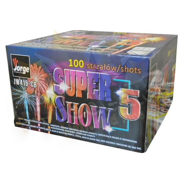 Jorge JW415-CB Super Show 5, 100 Schuss F3 Feuerwerk-Batterie