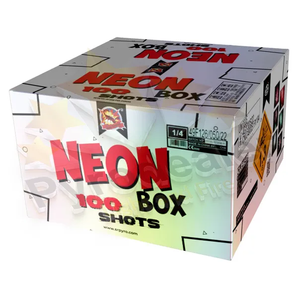 SRPYRO NEON BOX 100 Schuss Feuerwerk 30mm, 2kg NEM