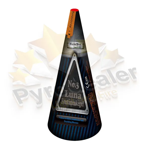 Blackboxx Luna-Fontänenkegel, Premium Vulkan in versch. Farben