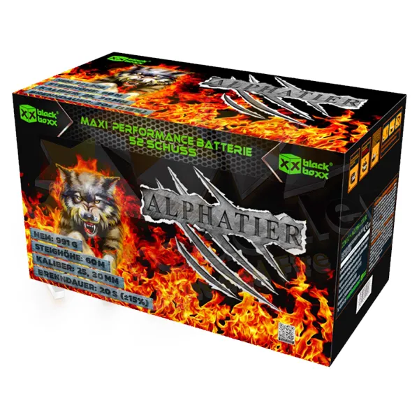 Blackboxx Alphatier, F2 Mega-Verbundfeuerwerk mit 1kg NEM