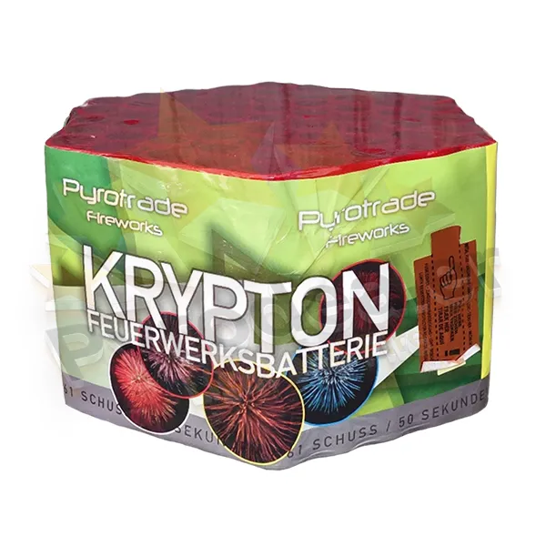 Pyrotrade Krypton, 61 Schuss Feuerwerk-Batterie