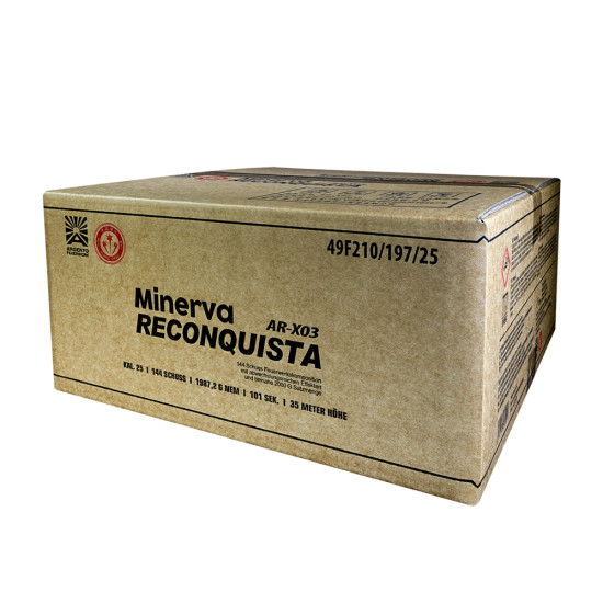 Argento Minerva Reconquista , 144 Schuss Feuerwerk