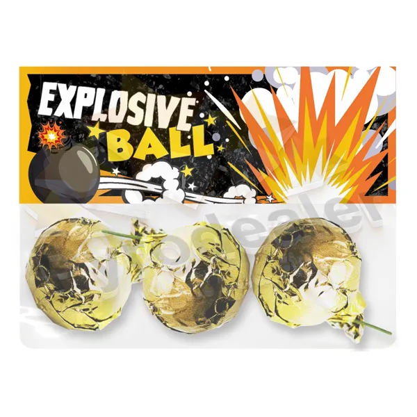 Klasek Explosive Ball, 3 Stück Crackling Bälle mit Doppeleffekt