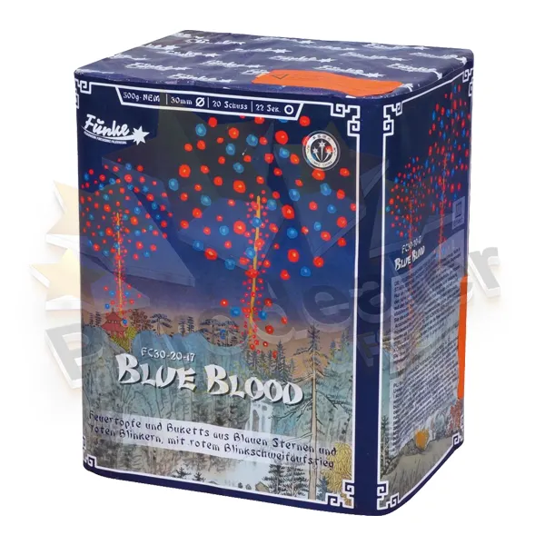 Funke Blue Blood, 20 Schuss Feuerwerk-Batterie