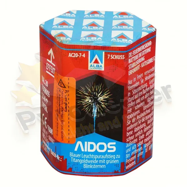 Funke / Alba - Aidos, 7 Schuss Feuerwerk-Batterie