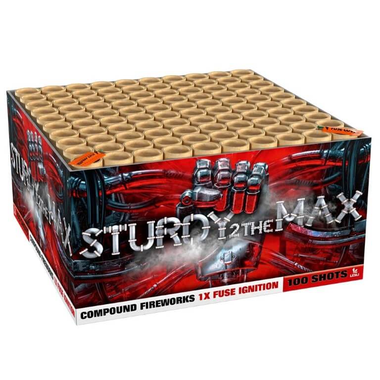  Lesli Sturdy 2 The Max, 100 Schuss Verbund-Feuerwerk F2