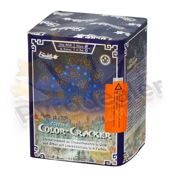 Funke Color-Cracker, 16 Schuss Feuerwerk-Batterie