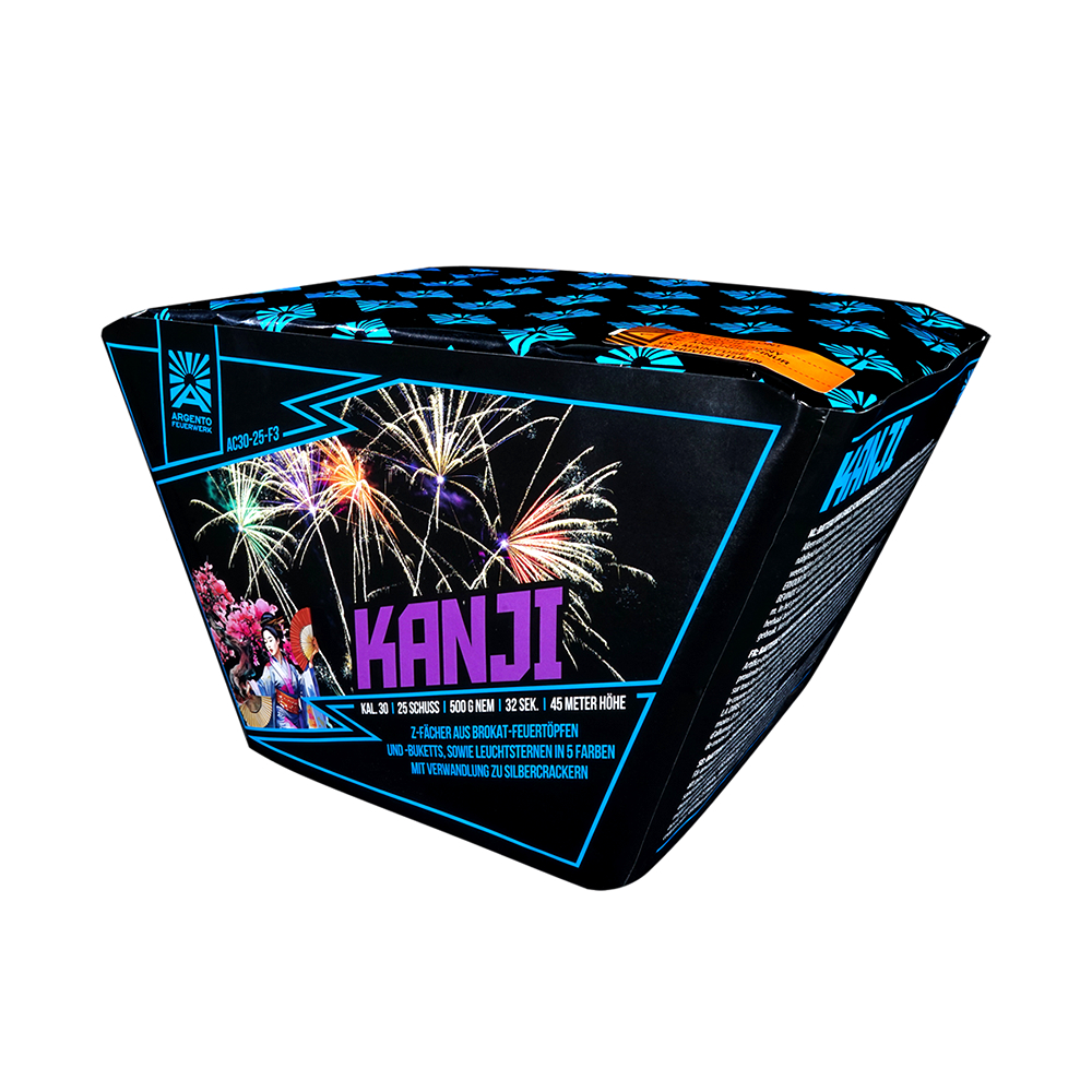 Argento Kanji, 25 Schuss Feuerwerks-Batterie F2