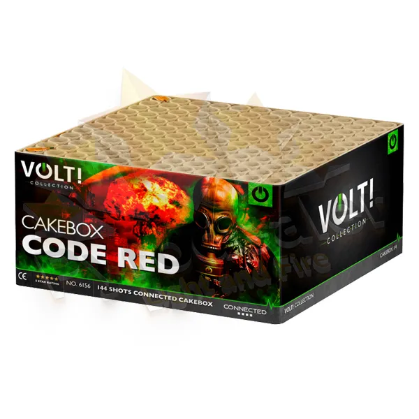 VOLT! Code Red, 144 Schuss Feuerwerk-Batterie