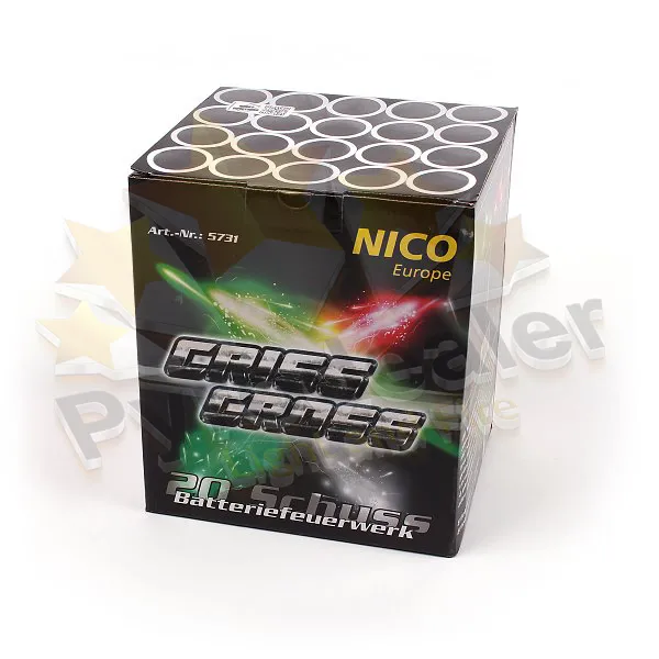 NICO Criss Cross, 20 Schuss Feuerwerk-Batterie