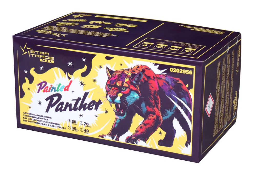 Startrade Painted Panther, 50 Schuss Verbundfeuerwerk 30mm