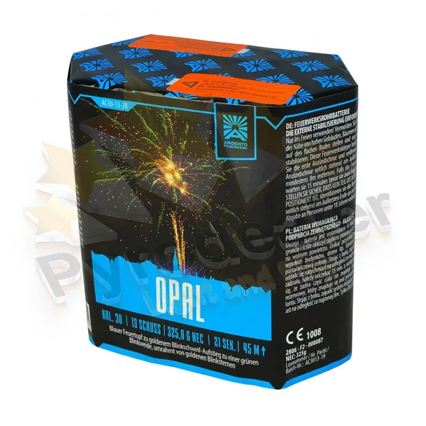 Argento Opal, 13 Schuss Feuerwerks-Batterie
