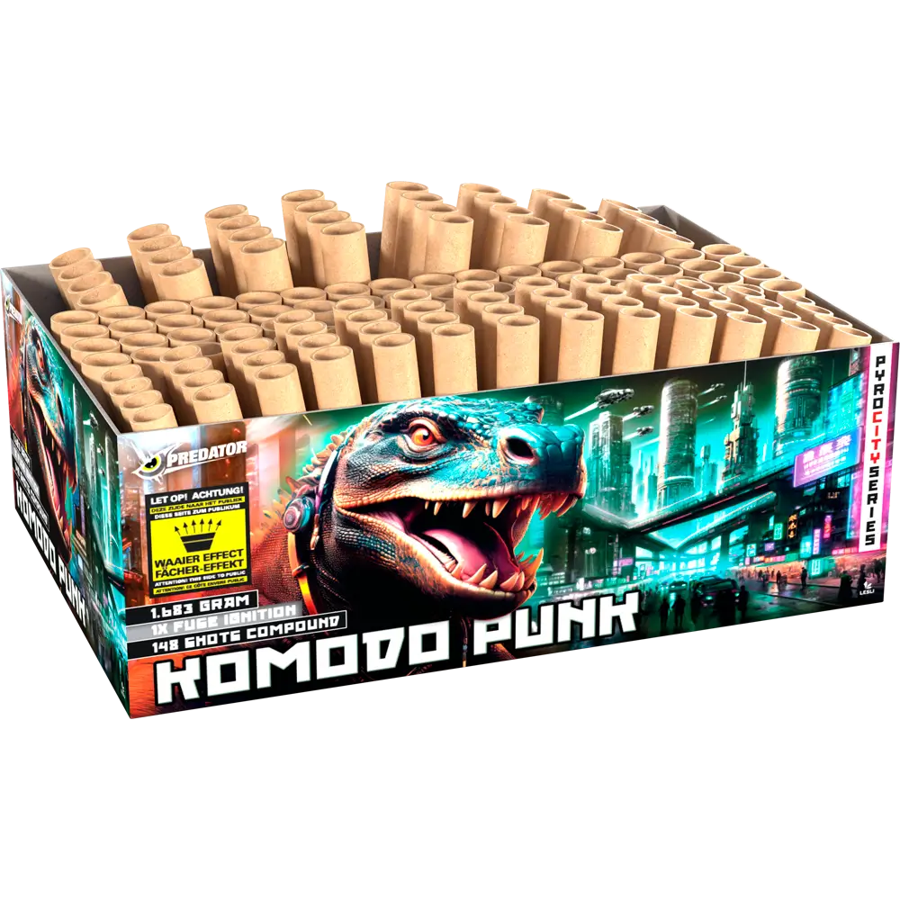 Lesli Komodo Punk, 148 Schuss Verbundfeuerwerk F2