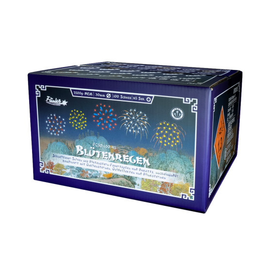 Funke Blütenregen, 100 Schuss Feuerwerk-Verbundbatterie