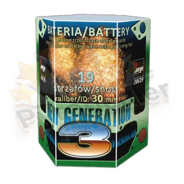 Jorge JW29  New Generation 3, 19 Schuss F3 Feuerwerk-Batterie
