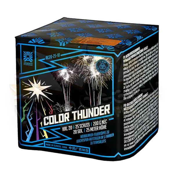 Argento Color Thunder, 25 Schuss Titan-Salut Batterie
