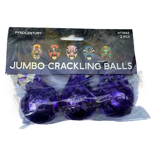 Pyrocentury Crackling Balls, 3 Stück Jumbo Crackling Bälle