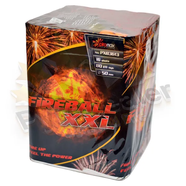 Piromax PXB3613 Fireball XXL, 16 Schuss F3 Feuerwerk-Batterie
