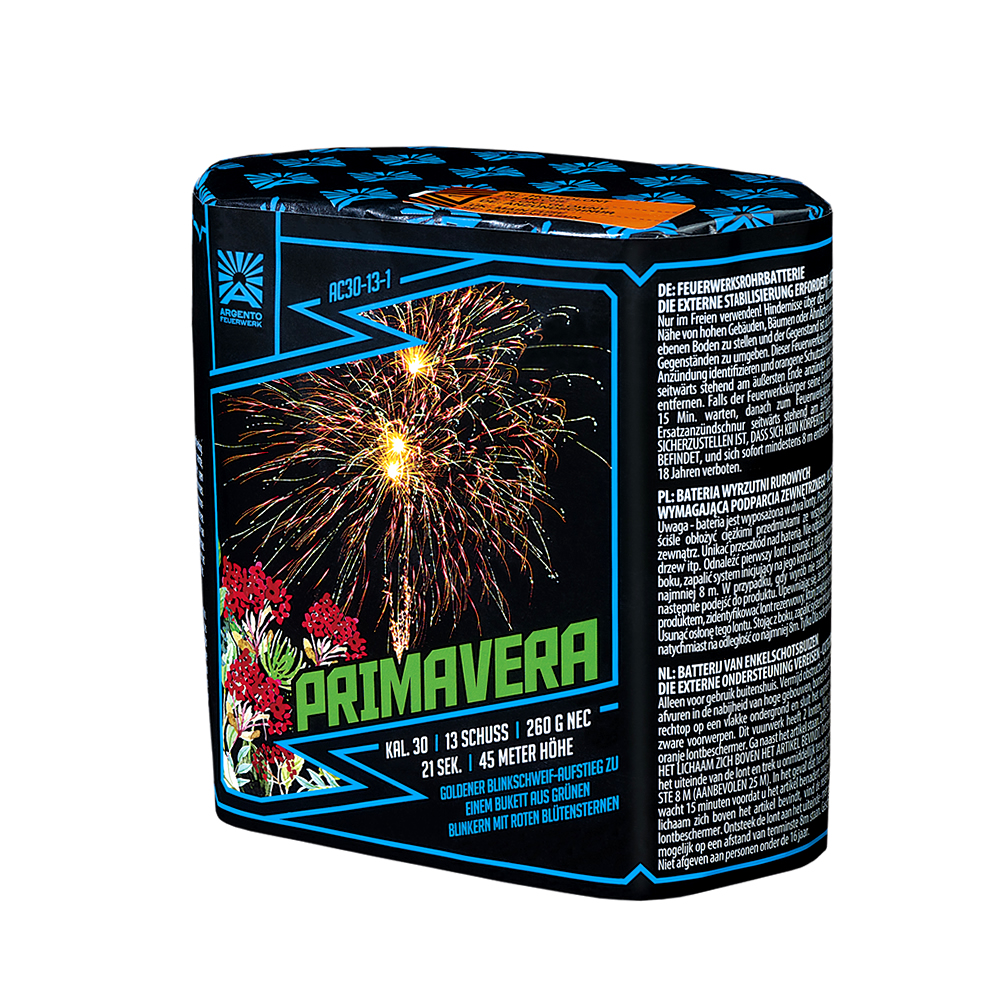Argento Primavera, 13 Schuss Feuerwerks-Batterie